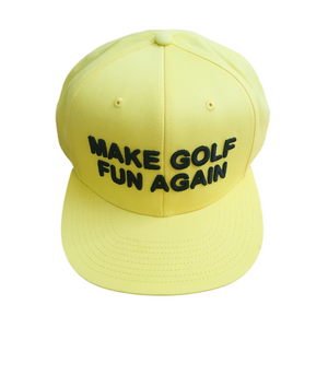 MAKE GOLF FUN AGAIN Yellow  Flatbill